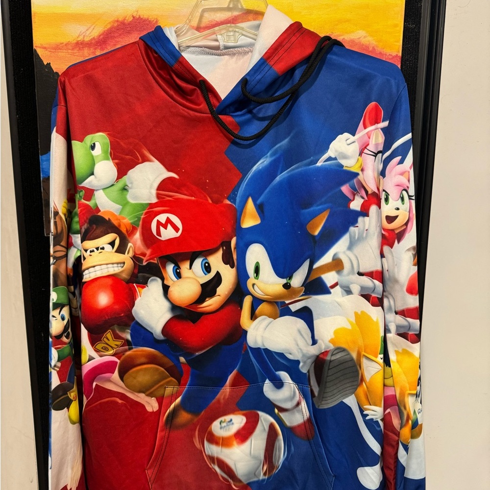 MARIO BROTHERS BOYS OUTERWEAR HOODIE SIZE XL